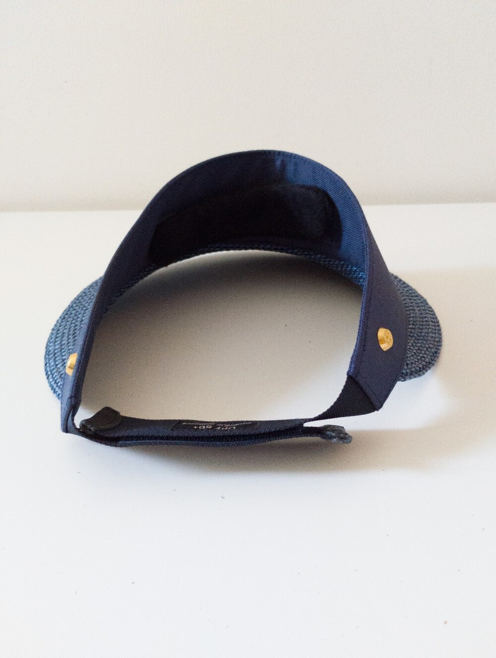 ERIC JAVITS Navy Squishee Champ Straw Sun Visor UPF 50+ Packable - Picture 7 of 7